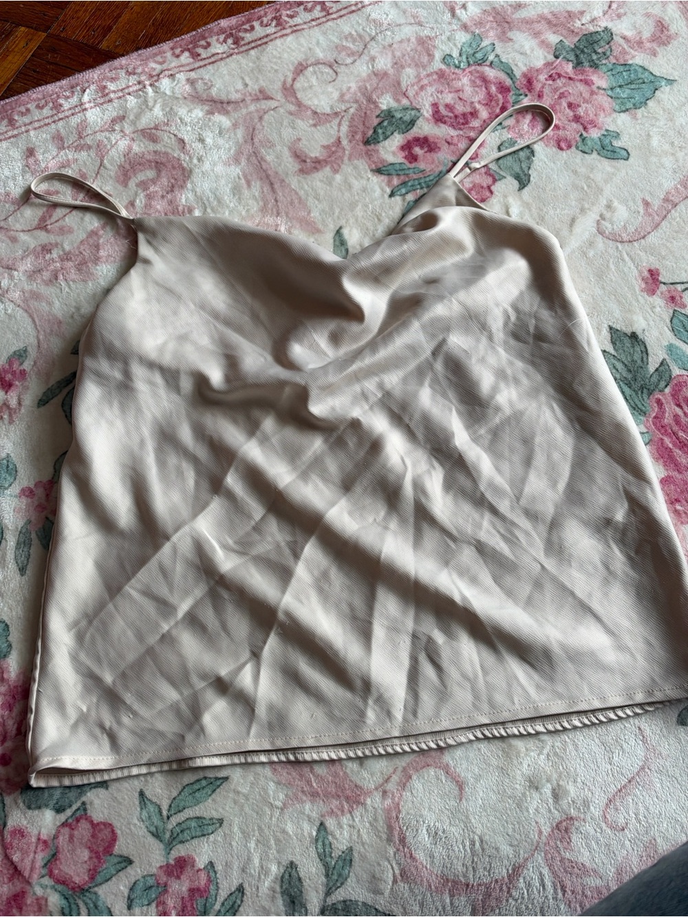 Anthropologie Ro & De Satin Cowl Neck Cami